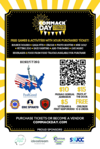 Commack Day Festival tickets and activities flyer